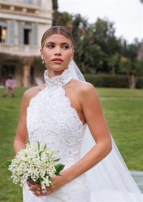 orange chanel dress sofia richie|Sofia Richie wedding gowns.